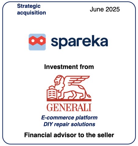 Investissement de Generali dans Spareka