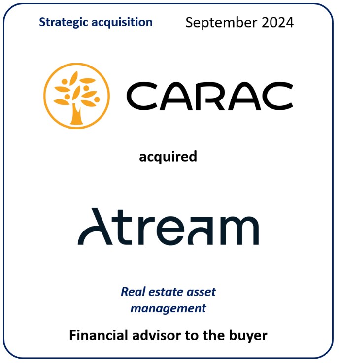 Acquisition d’Atream par le groupe Carac